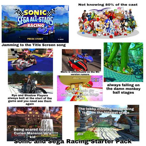 Sonic And Sega Racing Starter Pack Rstarterpacks