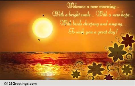 New Morning Free Good Morning Ecards Greeting Cards 123 Greetings