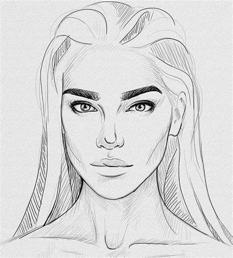 easy female body sketch werycomputers