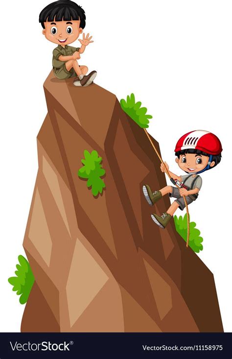 These drawing ideas for kids will teach techniques, concepts, & give your kiddo a chance to get some practice drawing. Two boys climbing up the mountain. Download a Free Preview ...