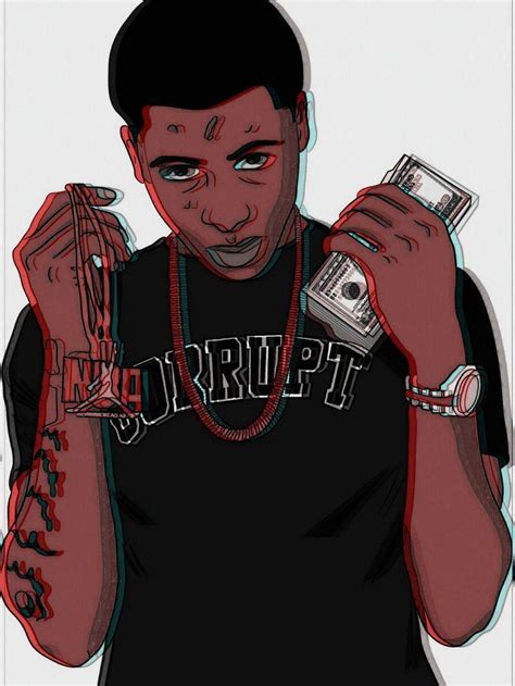 Nba youngboy drawing in pen drawings sketches my arts. NBA YoungBoy Cartoon Wallpapers - Wallpaper Cave