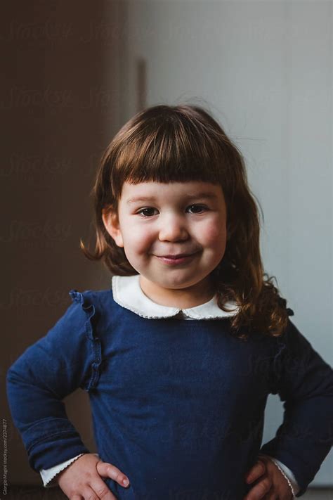 Portrait Of An Adorable Toddler Girl By Stocksy Contributor Giorgio