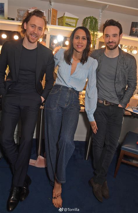 Tom and zawe have stayed quiet about their relationship but she. Tom Hiddleston, Zawe Ashton and Charlie Cox backstage at the Harold Pinter Theatre before the ...