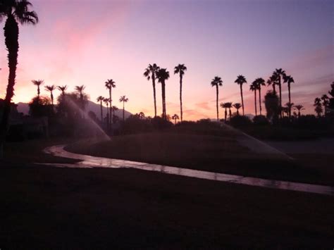Beautiful Purple Sunset In Palm Desert California Must See