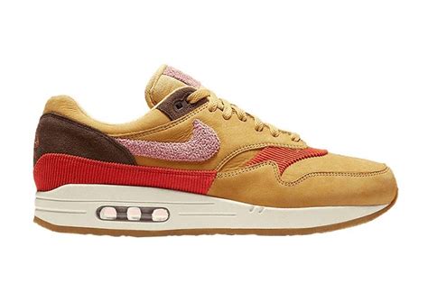 Air Max 1 Crepe Wheat Gold Rust Pink