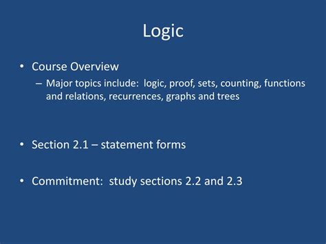 Ppt Logic Powerpoint Presentation Free Download Id2209877