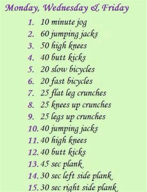 You—if you do your workouts monday through friday. Monday, Wednesday, & Friday Workout!! | Trusper