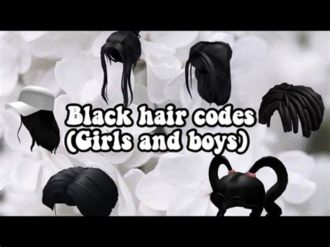 Roblox Hair Codes Black Short Parted Hair Messy Black Hair Roblox