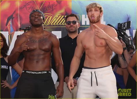 Logan Paul Goes Shirtless At Weigh In Before Fight With KSI Photo