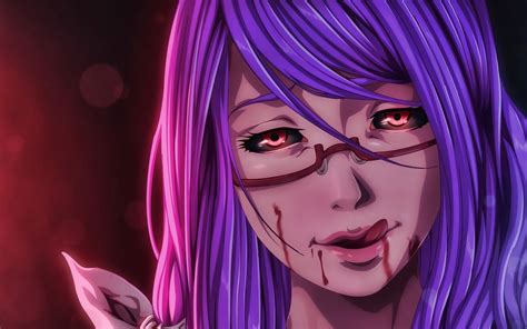 Download Wallpapers Rize Kamishiro Girl With Red Eyes Tokyo Ghoul