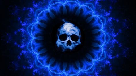 Skull Dark Blue Gothic Fantasy Hd Artist 4k Wallpapers