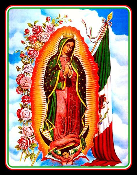 4 Virgin Mary Of Guadalupe Vinyl Sticker Mexican Flag Etsy