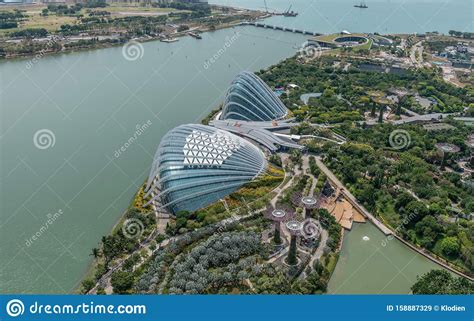Birds Eye Gardens By The Bay And Bay Singapore Editorial Stock Image