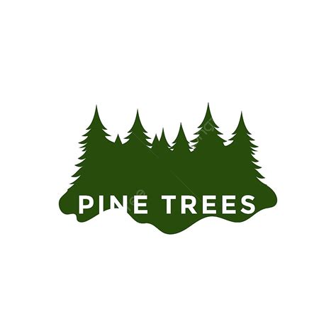 Gambar Desain Pohon Pinus Ikon Ikon Vektor Template Logo Pohon Ikon