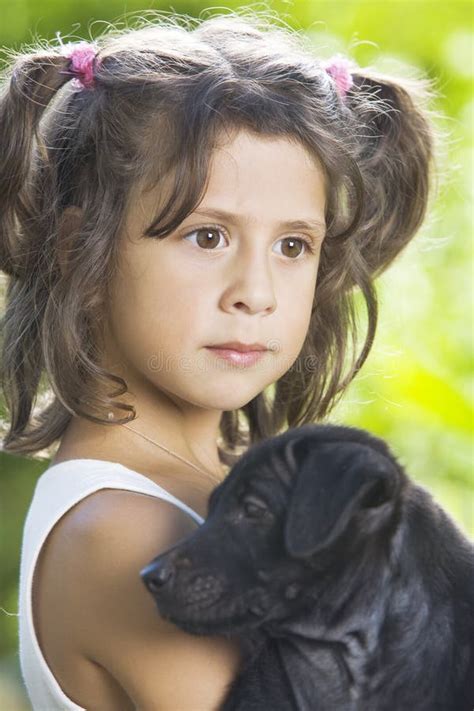 Girl With Dog Picture Image 8079017