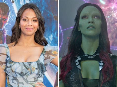 It Took About 3 Hours To Do Zoe Saldanas Make Up Every Day For Guardians Of The Galaxy