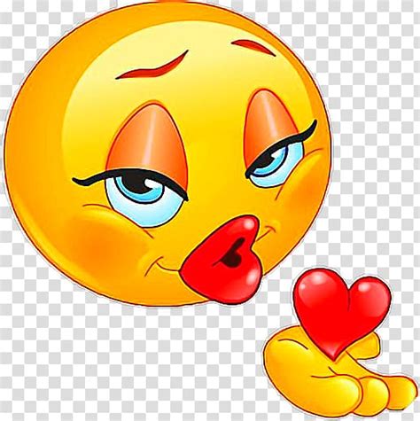 Emoji Kiss Smiley Illustration Love Emoji Transparent Background PNG