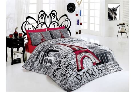 They make the bedroom feel more comfortable and enjoyable. 4 pcs Paris Eiffel Tower New York QUEEN Double Bedding ...