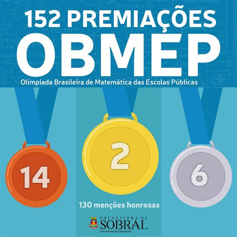 Olimpíada Brasileira De Matemática Das Escolas Públicas Premia 152