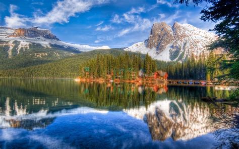 Nature Hdr Lake Landscape Canada Reflection 2560x1600 Wallpaper