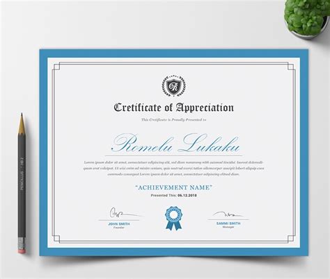 Plantilla De Certificado Certificado De Apreciación De Etsy