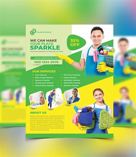 Cleaning Services Flyer Template On Behance