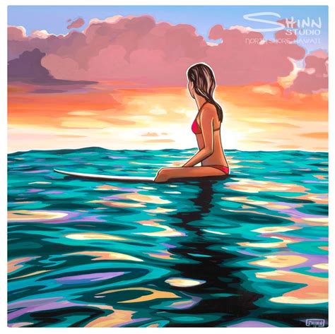 The Horizon Surf Art Shinn Studio Hawaii North Shore Sea Scape