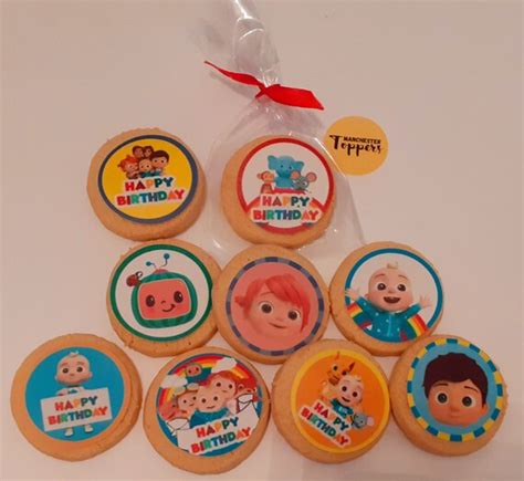 Personalised Cocomelon Childrens Tv Cookies Biscuits Etsy