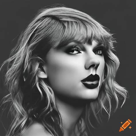 Black And White Album Cover Of Taylor Swifts Reputation On Craiyon