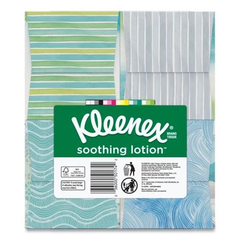 Kleenex Lotion Facial Tissue Ply White Sheets Box Boxes Pack