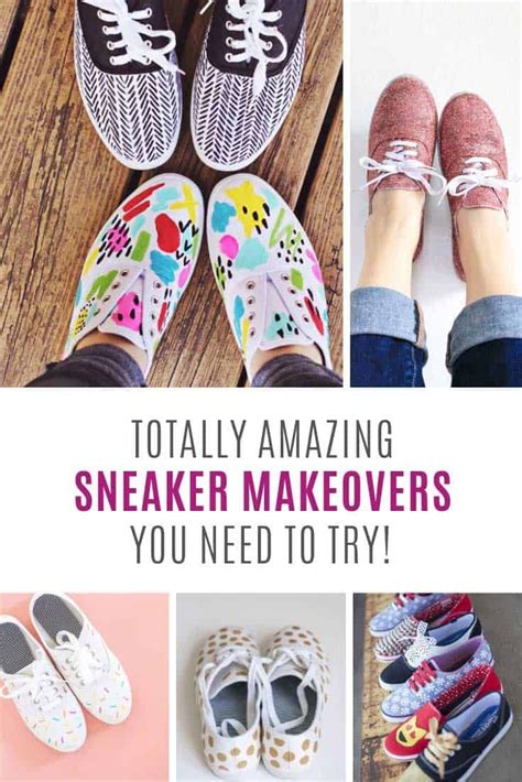 Being such a versatile shoe, the possibilities of styling a pair of sneakers is endless. 24 Crazy Cool Ways to Customize Your Own Sneakers this Weekend | Shoe makeover, Diy sneakers ...