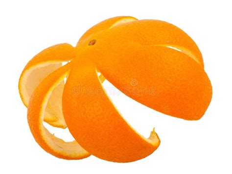 Orange Peel Isolated Stock Photo Image Of Eating Ingredient 81506732