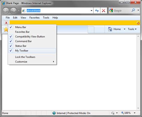 Create Ie Toolbar In C Vbnet C Add A Custom Button For Internet