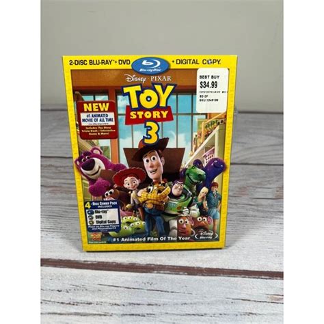 Disney Media Toy Story 3 Bluraydvd 4disc Combo Pack W Slipcover