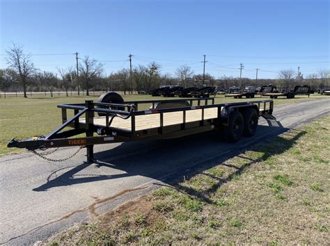 2022 Tiger 83 X 20 Heavy Duty Pipe Top Trailer W Slide Out Ramps