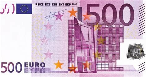 Dieses dokument enthält jeden schein in originalgröße und in verkleinerter spielgeldgröße. Wycofanie banknotu 500 EUR?
