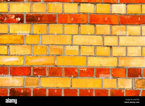 Old Red Brick Wall Background Texture Close Up Bricked Wall Textured