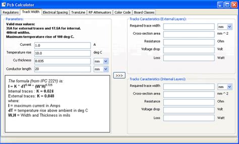 This calculator computes the capacitance between two parallel plates. Pcb Trace Width Current Calculator - Pcb Circuits