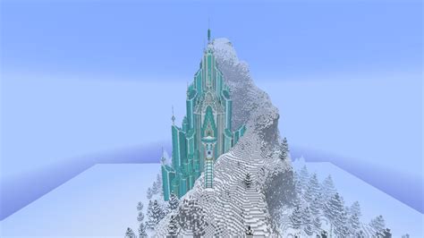 Frozen Elsas Ice Castle Minecraft Map