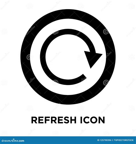 Refresh Icon Vector Isolated On White Background Logo Concept O Stock