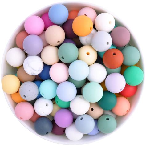15mm Round Silicone Bead