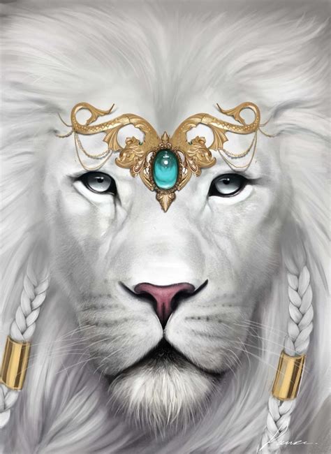 White Lion By Lauuw W Lion Artwork Lion Art Lion King Art