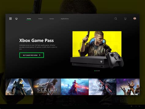 Xbox Ui Design Concept On Behance