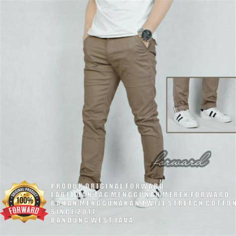 Jual Celana Cino Chino Strip Pria Premium Original Forward Shopee
