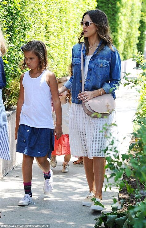 Jessica Alba Spends Bonding Time With Her Daughters And Hubby In La Celebrity Street Style
