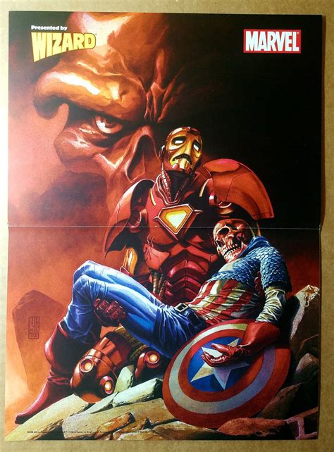 Iron Man Death Of Capt Marvel Comics Poster By J G Jones