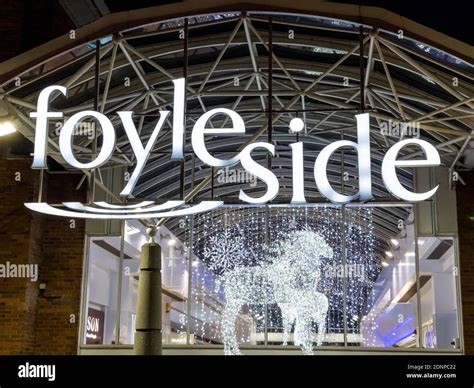 Derry Northern Ireland Dec 17 2020 Sign For Foyleside Shopping