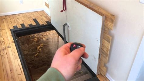 Basement door weather strip kit. Guy uses a homemade remote controlled door opener to open ...