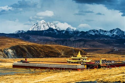 The Tibetan Landscape Stock Photo Image Of Holiness 47976572