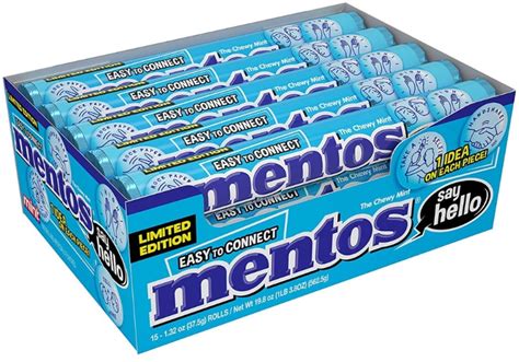Mentos Mint Flavor Roll 15 Rolls 132 Oz Per Roll Pack Of 2